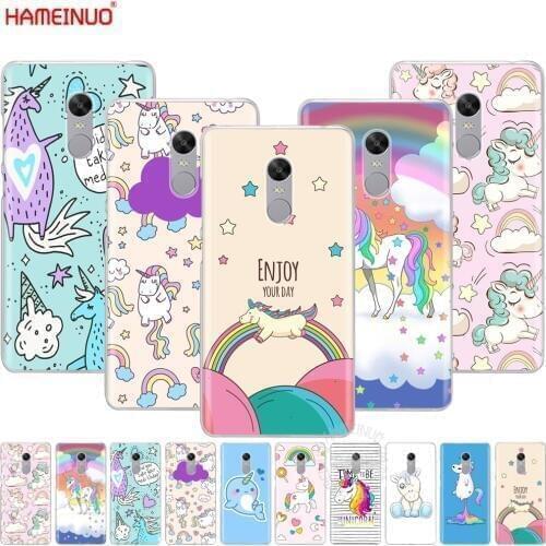 HAMEINUO Unicorn On Rainbow Jetpack Cover phone Case for Xiaomi redmi 5 4 1 1s 2 3 3s pro PLUS redmi note 4 4X 4A 5A