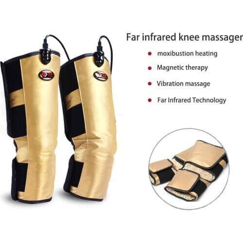 Infrared Knee Physiotherapy Instrument Compress Joint Arthritis Knee Massage Therapy Rehabilitation Kneepad Vibration Massager