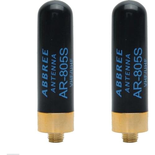 2/5/10PCS ABBREE AR-805S Mini Short Walki Talkie VHF UHF Antenna SMA-Female For Baofeng UV-5R UV-82 BF-888s UV-S9PLU UV-9R Plus