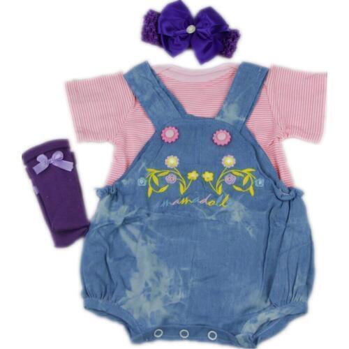Doll clothes for 50-57cm baby dolls clothes for vinyl silicone baby reborn girl doll bebes reborn menina bonecas gifts