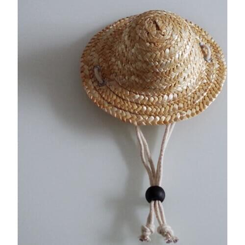 Mini Pet Dogs Straw Hat Sombrero Cat Sun Hat Beach Party Straw Hats Dogs Hawaii Style Hat For Dogs Funny Accessories