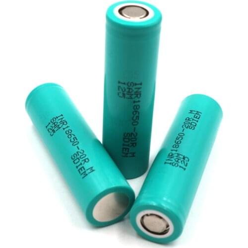 3.6v Li-ion 2000mAh 20R 3 pieces 2.0Ah 18650 power tool battery cells discharge current 20A 10C Lithium batteries Sam sung 20R