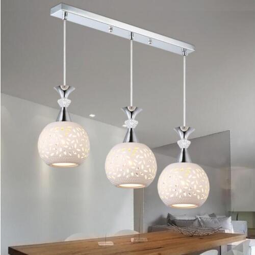 Fashion creative three-headed pendent lamps restaurant living room E27 bulb led lamps led lustre pendent lighting Z5
