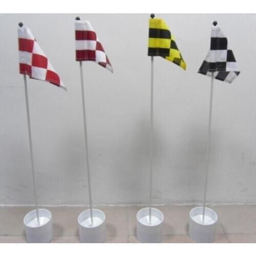 Nylon cloth mini golf flag + cup + pole mini golf flag set
