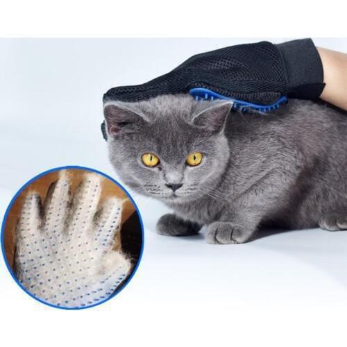 New Pet Cats Dogs Hair Remove Brush Glove Gentle Deshedding Message Grooming Glove Bath Cleaning Beauty Brush Glove Pet Supplies