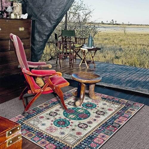 Retro Persian Style Carpets For Living Room Bedroom Decor Rugs Classic Turkey Study Area Rug Home Parlor Coffee Table Floor Mats