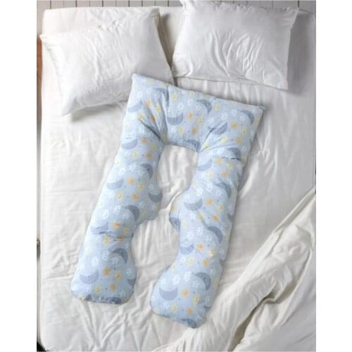 5 Different Zone Support Maternity Pillow Cotton Poplin Fabric Female Safe Breastfeeding Pillow Bead Fiber 80 x 120