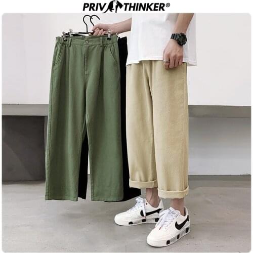 PRIVATHINKER Men's Trousers With Pockets