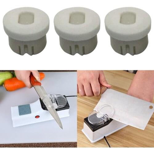 3 Pieces Durable Sharpening Stone for Electric Knife Sharpener Grinding Sharpening Kitchen Tool