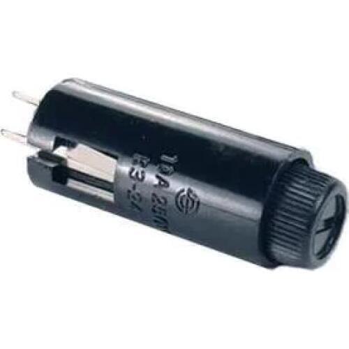 R3-24 5*20mm 10A 250V PCB Mount Black Fuse Holder x 100pcs