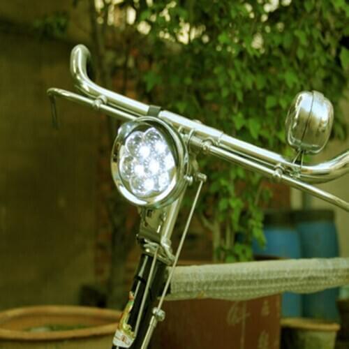 Bicycle front light 7LED retro car front light rear tail light mountain bike road bike general bicycle light bicycle accessories