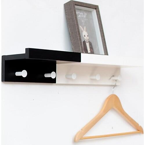 Clothes hanger hanging wall coat hooks porch shelf bedroom multi-functional door creative bathroom cintre plastic armoire