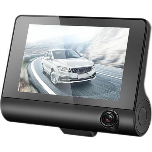 4' Car DVR HD 1080P/480P/720P 3 Lens Dash Cam Vehicle Video Recorder Rearview Camera 170/120/140 degrees