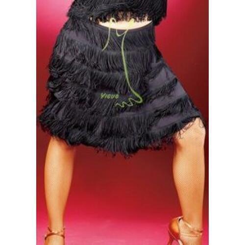 Latin dance six layers tassel fringes Latin dance skirt vivid skirt S10019