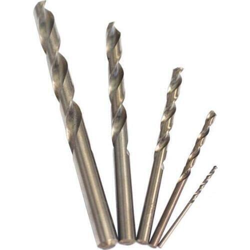 10pcs 3.1/3.2/3.3/3.4/3.5/3.6/3.7/3.8/3.9/4.0/4.1/4.2/4.3/4.4/4.5/4.6/4.7/4.8/4.9/5.0 HSS-CO Straight Shank Twist Drill Bits