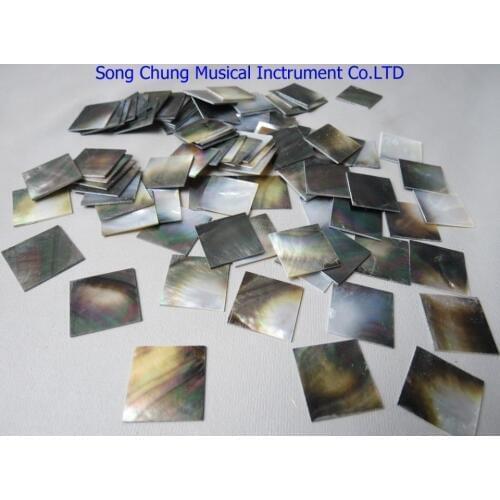 10pcs decorate Inlay material black lip pearl oyster blanks size:1" x 1" x 0.05"