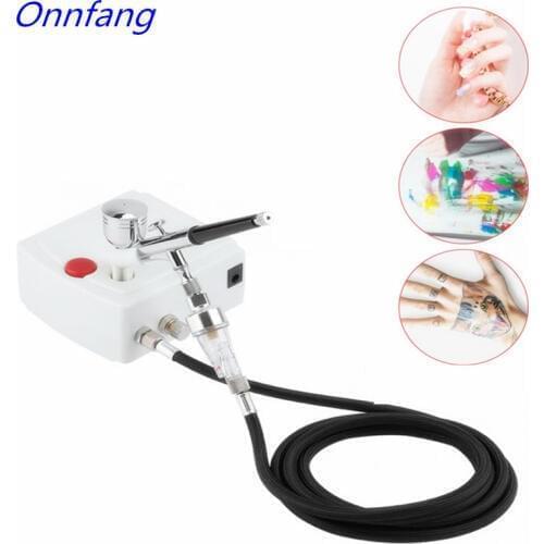 Dual Action Airbrush Spray Gun Air Compressor Kit Art Painting Tattoo Manicure Craft Cake Spray Model Air Brush Nail Tool Set