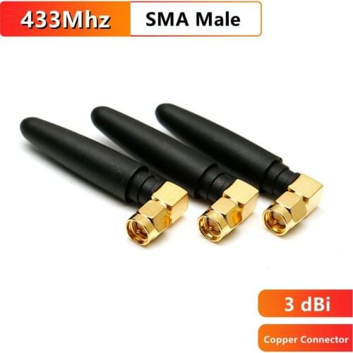 433MHz Antenna 3dbi High Gain Antennas GSM 433 MHz Long Range LoRa Antenne SMA Male Connector Directional Antena Waterproof