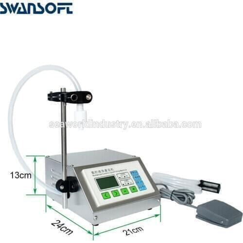 SWANSOFT Liquid Filling Machine Full Stainless Steel Adjustable Foot Quantitative Water Milk Perfume Juice Perfume Filler