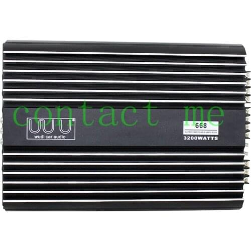4*120W12V car power amplifier, 4-channels 3200W high-power amplifier, can push the subwoofer speaker. Support car: Universal