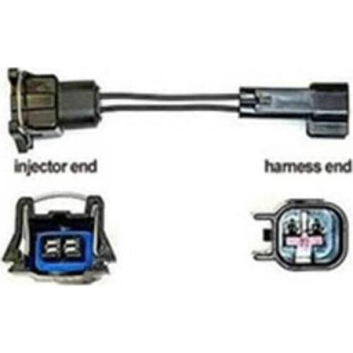 Free shipping USCAR TYPE/EV6 FEMALE TO EV1 MALE 2 PIN FUEL INJECTOR WIRE HARNESS ADAPTER PLUG wiring harness