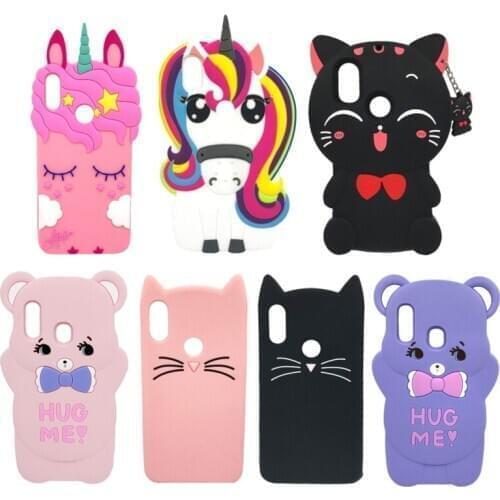 Phone Case on For Fundas Xiaomi Mi A2 A2lite Case 3D Cartoon Bear Unicorn Cat Soft Silicone Cover for Xiomi Mi A 2 A2 Lite Cases