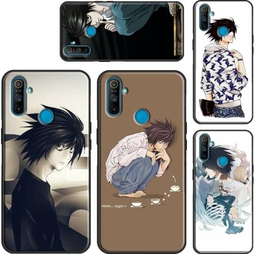 L Lawliet Death Note Anime Case For Realme 8 Pro 6 7 7i Q3 GT C15 C11 C3 Cover Shell For OnePlus 9 Pro 8 7T 8T Nord