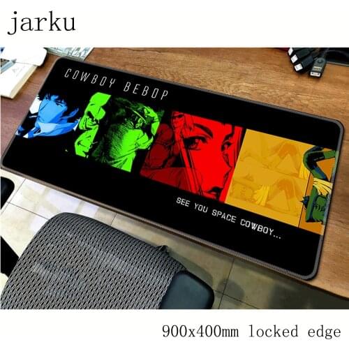 Cowboy bebop mouse pad gamer esports 900x400x2mm notbook mouse mat hot sales gaming mousepad pad mouse padmouse accessories