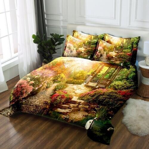 Elegant Pillow Case Duvet Cover Bedsheet 3D Bedding Sets Twin Queen California King Size Flat Sheet Print Bed Linen Pattern