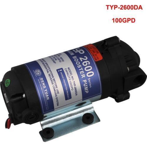 RO Water Filter Parts 24vDC Water Pump High Pressure Booster 100/125GPD Machine Increase Reverse Osmosis System Pressure 2600DA