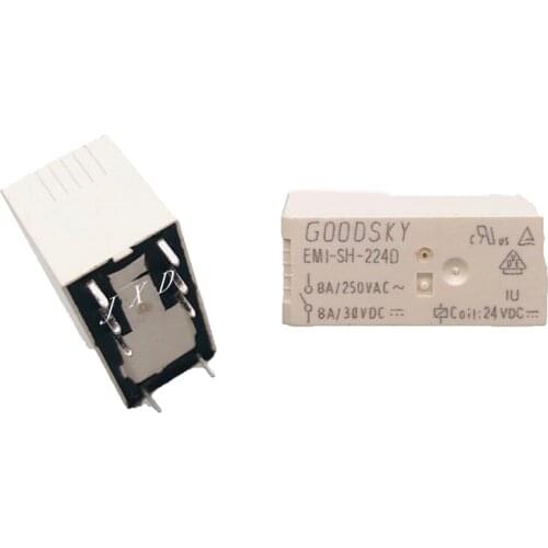 HOT NEW 24V relay EMI-SH-224D EMI SH 224D EMISH224D general EMI-SS-224D EMI SS 224D EMISS224D 24VDC DC24V 24V 8A 8PIN