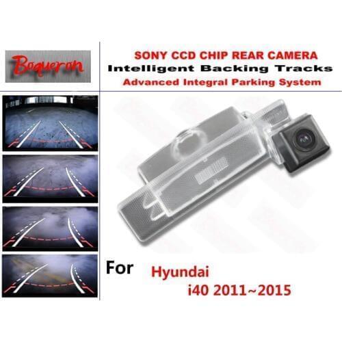 For Hyundai i40 2011 2012 2013 2014 2015 CCD Car Backup Parking Camera Intelligent Tracks Dynamic Guidance Rear View Camera