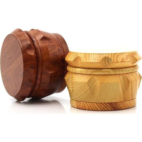 Hot 4 Layers Machine Herb Grinder Wooden Grain Resin Weed Grinder 40mm Tobacco Smoke Crusher Hand Smoking Tools Fast Delivery
