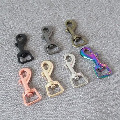 10pcs 15mm metal buckle carabiner seat belt buckle hardware DIY dog leash straps buckle clip buckle sewing accessory hook clasp