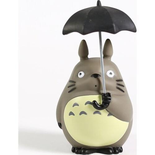 Miyazaki Hayao My Neighbor Totoro with Umbrella PVC Figure Collectible Model Toy