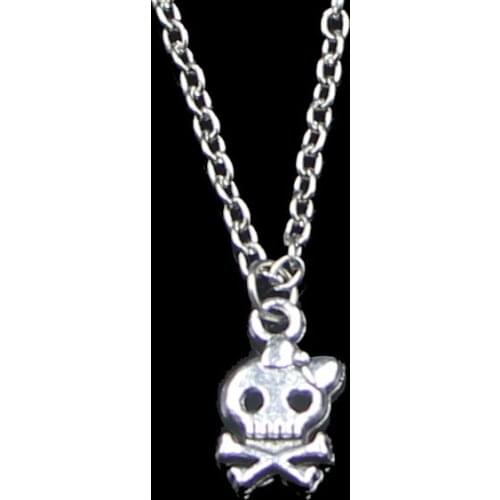 Fashion 16*9mm Skeleton Skull Pendant Necklace Link Chain For Female Choker Necklace Creative Jewelry party Gift