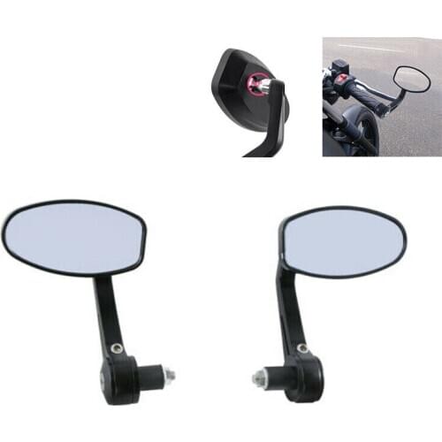 Motorcycle 22mm 7/8" Handle Bar End RearView Mirror For Dukati Bmw Honda Harley Suzuki