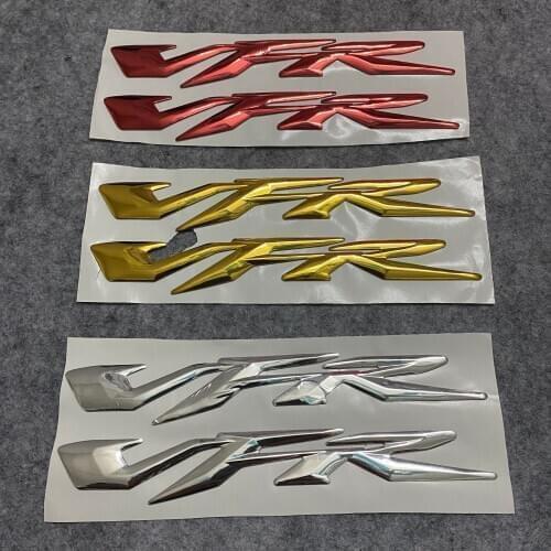 Motorcycle 3D Raised VFR Stickers For Honda VFR 400 800 1200 Motorbike Fairing Body Side tank Decorative Decals Emblem Badge NEW