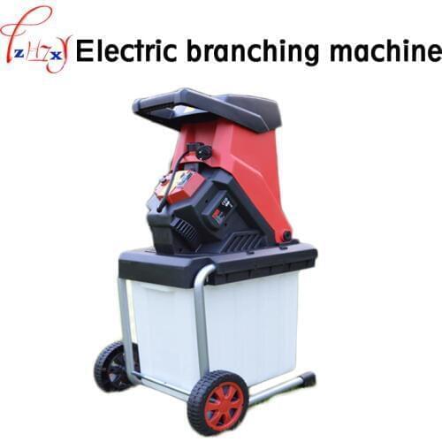Desktop electric breaking machine 2500W high power electric tree branch crusher electric pulverizer garden tool 220V