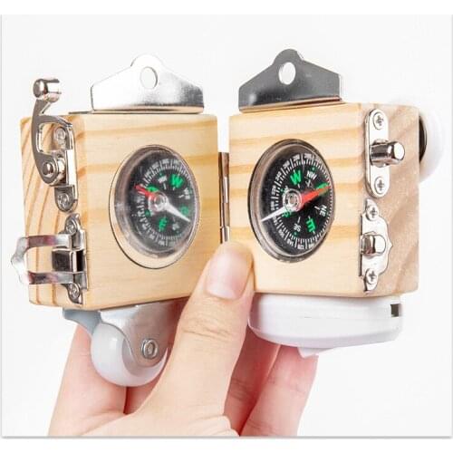 New Childrens Enlightenment Compass Busy Block Kindergarten Clock Unlock Busy Board Montessori Early Education Puzzle Toys