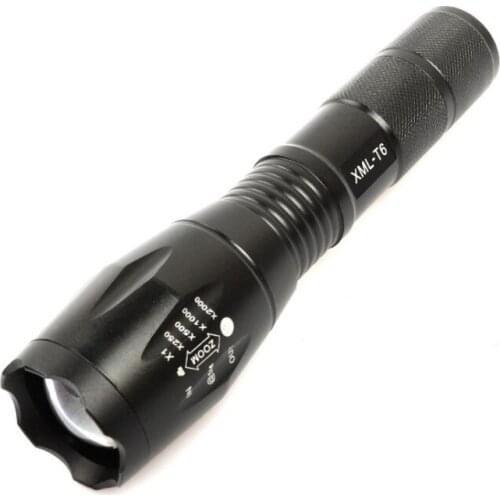 Rechargeable Li-ion battery LED Bright light Flashlight Tactical Flash light T6/L2 5 Model Zoomable Torch For Outdoor