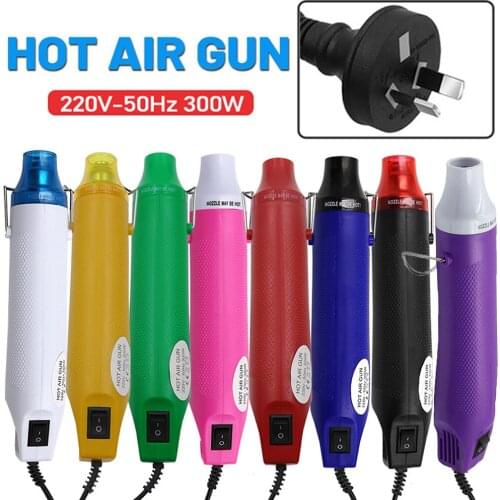 300W Hot Air Gun Portable Heat Gun Embossing Shrink Drying Paint Art Rubber Stamp Gun Electric Home DIY Multi Purpose Heat Tool