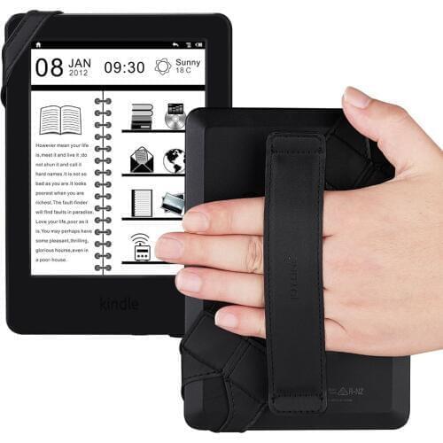 Tablet Stand Holder for iPad Kindle Fire 6 7 Inch Joylink 360 Degrees Swivel Generic Hand Strap Leather Dandle Grip Elastic Belt