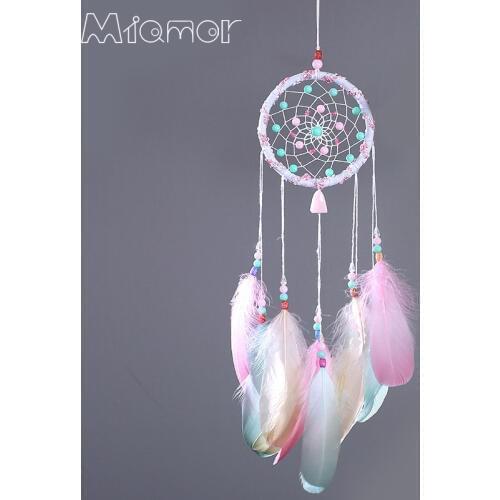 Colorful Beads Dreamcatcher & Wind Chimes Car Pendant & Home Decor & Wall Hanging Dream Catcher Regalo Amor0055