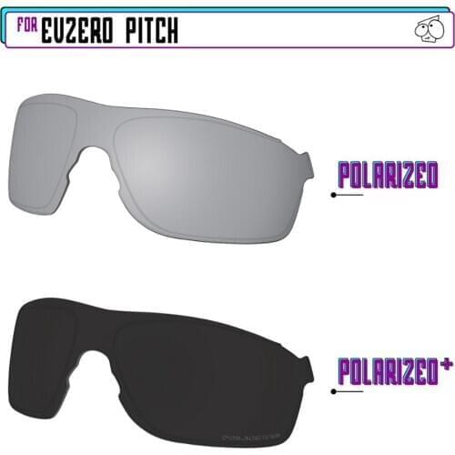 EZReplace Polarized Replacement Lenses for - Oakley EVZero Pitch Sunglasses - Blk P Plus-SirP Plus