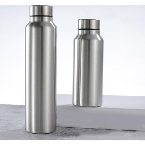 Portable Stainless Steel Single Wall Large Capacity Water Bottle Outdoor Supply Drinkware Fitness Leak-proof Bottles