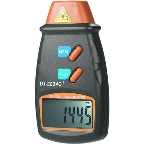 Handheld Digital Photo Tachometer Laser Non-Contact Tach Range 2.5RPM-99,999RPM LCD Display Motor Speed Meter