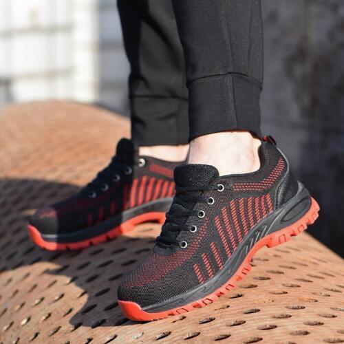 Work Steel Toe Safety Shoes for Men and Women Casual Puncture Proof Boots Comfortable Lightweight Industrial & Construction Shoe