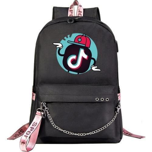 Hot TIK TOK USB Charge Backpack men School bags Women bag Travel laptop Mochilas