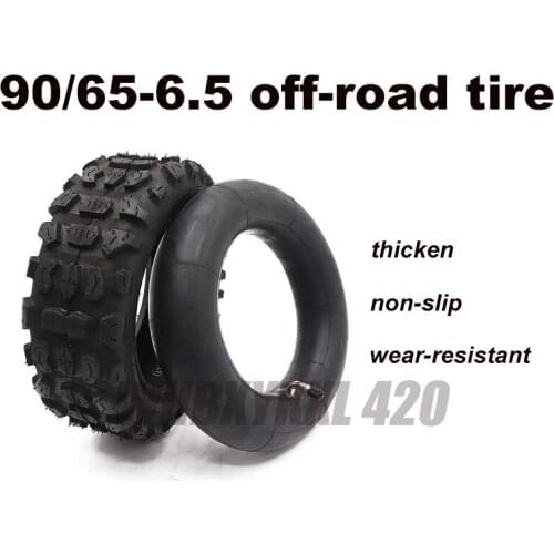 90/65-6.5 electric motor scooter tire tubeless Inflatable non-slip nylon outer and inner tire thicken tires 11 inch Off Road